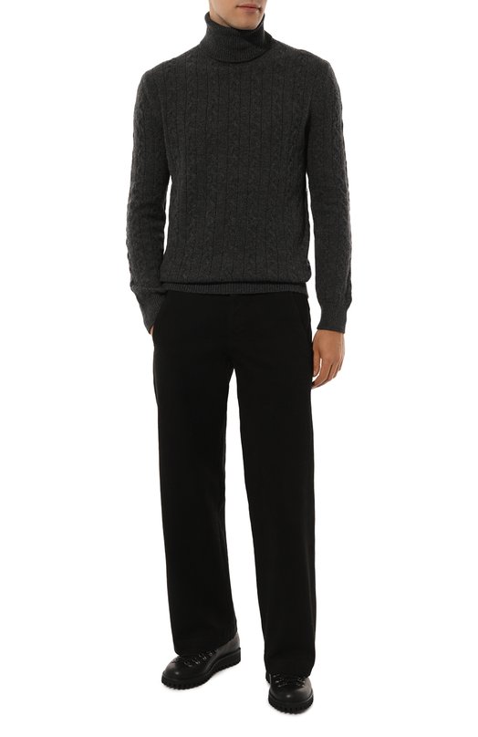 Свитер из шерсти и кашемира Il Borgo Cashmere Серый, фото 2