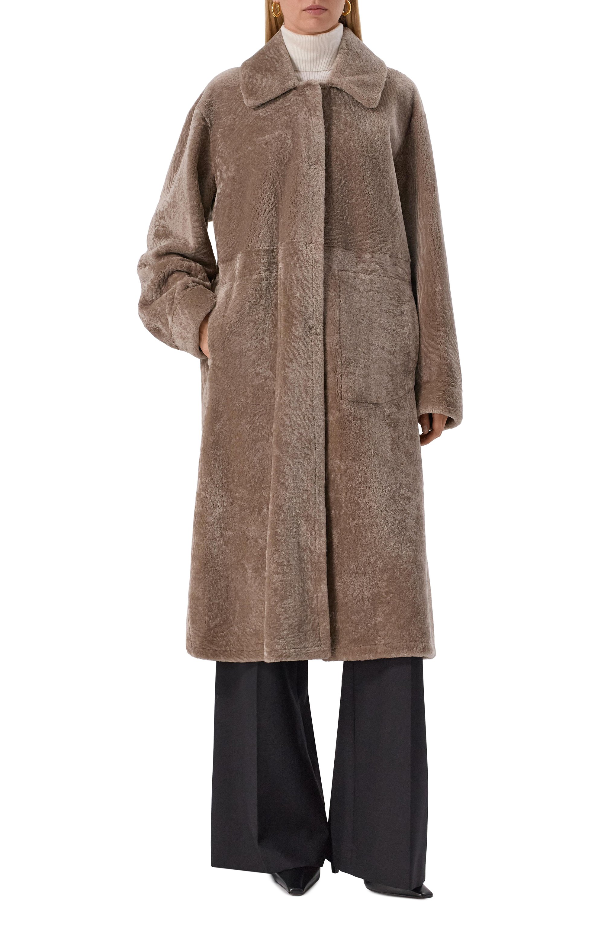 Двусторонняя дубленка MANZONI24, арт. 25M1115-S23N, фото 3