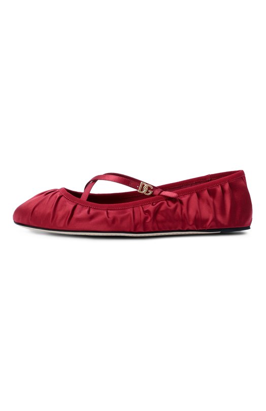 Текстильные балетки Vally Dolce & Gabbana CB0258/AD160 Красный  CB0258/AD160 Фото 4