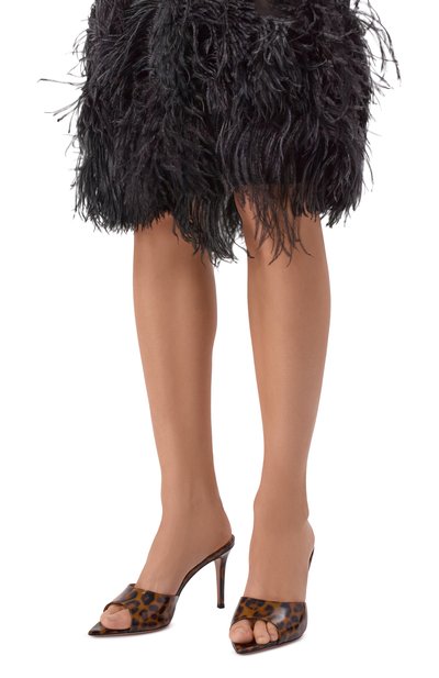 Кожаные мюли elle 85 GIANVITO ROSSI леопардового цвета по цене 89950 руб., арт. G15130.85RIC.NUILEPA, фото 2 Кожаные мюли elle 85 GIANVITO ROSSI, арт. G15130.85RIC.NUILEPA, фото 2