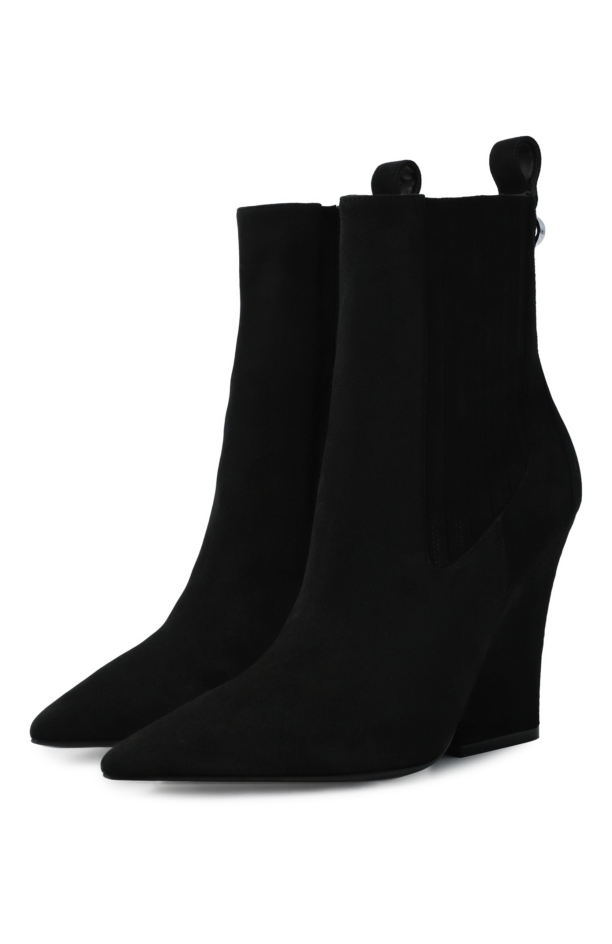 Замшевые ботильоны  vlogo lockette VALENTINO, арт. 5W0S0KS9/IMF, фото 1