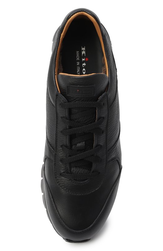 Кожаные кроссовки Kiton USSA114N0012608 Чёрный  USSA114N0012608 Фото 6