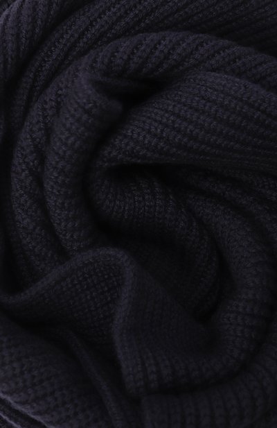 Шерстяной шарф DOLCE & GABBANA темно-синего цвета по цене 42100 руб., арт. GX13KZ/JDVCI, фото 3 Шерстяной шарф DOLCE & GABBANA, арт. GX13KZ/JDVCI, фото 3