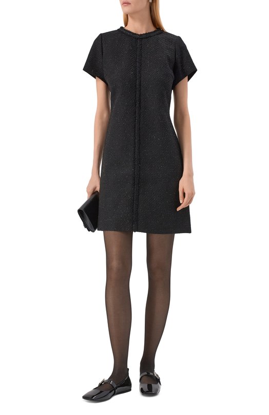 Твидовое платье HUGO 50555905 Чёрный  50555905 Фото 2