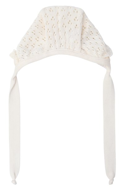 Хлопковая шапка IL TRENINO кремового цвета по цене 6535 руб., арт. FN-6003, фото 2 Хлопковая шапка IL TRENINO, арт. FN-6003, фото 2