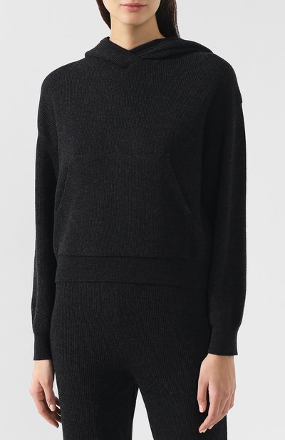 Пуловер из смеси шерсти и вискозы с кашемиром NANUSHKA, арт. M0G_CHARC0AL_CASHMERE BLEND RIB CASHMERE BLEND RIB, фото 3