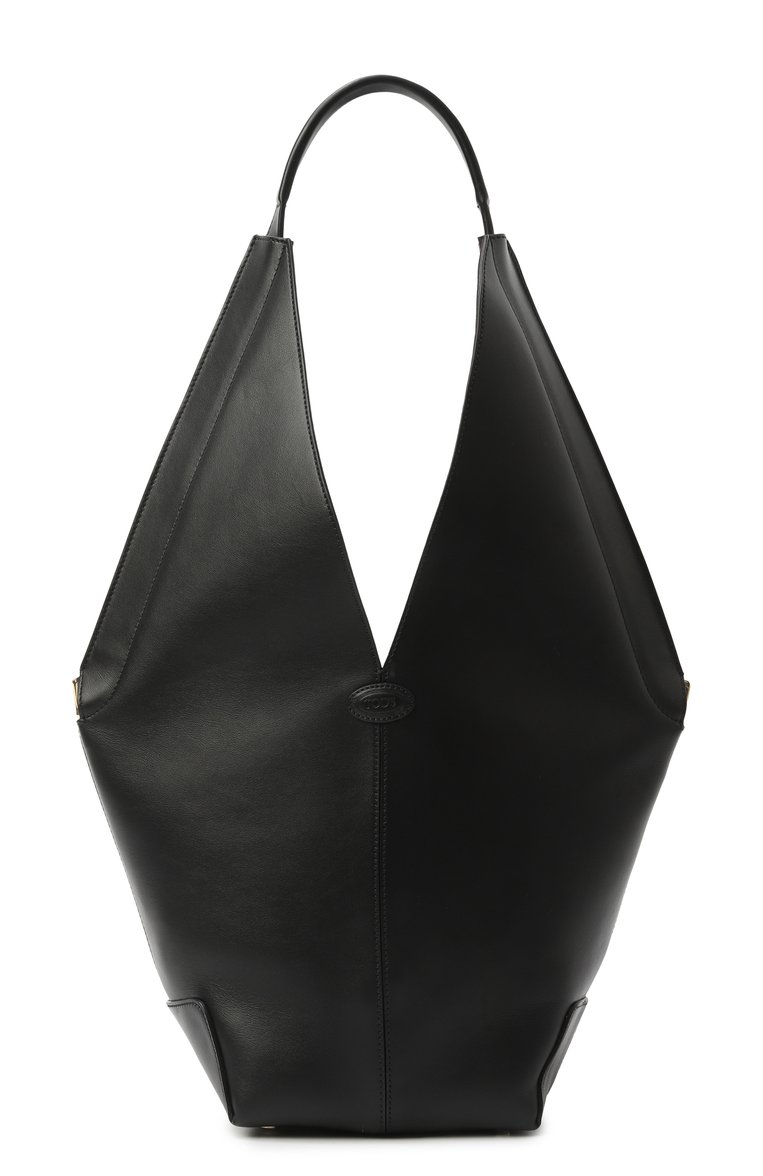 Женская сумка-тоут di folio small TOD’S черного цвета, арт. XBWDBMET200R0R | Фото 1 (Материал: Натуральная кожа; Автоматизация ТО: Проставлено; Размер: small; Автоматизация состава: Проставлено)