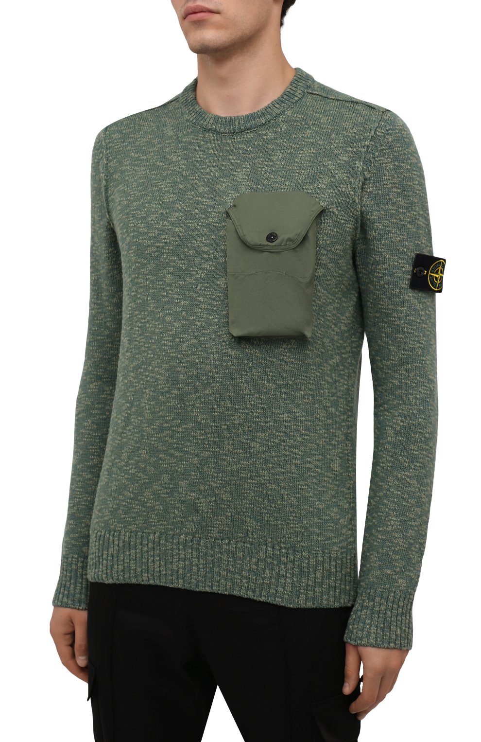 Свитер из шерсти и хлопка STONE ISLAND, арт. 7515532D3, фото 3