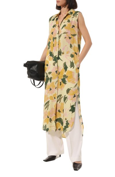Платье из вискозы DRIES VAN NOTEN желтого цвета по цене 79950 руб., арт. 231-011036-6268, фото 2 Платье из вискозы DRIES VAN NOTEN, арт. 231-011036-6268, фото 2