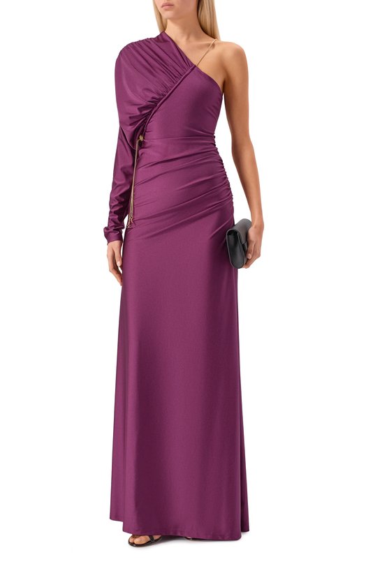 Атласное платье Daname 625FW6727W Фиолетовый  625FW6727W Фото 2