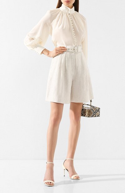 Льняные шорты ZIMMERMANN бежевого цвета по цене 61550 руб., арт. 7555PSUP, фото 2 Льняные шорты ZIMMERMANN, арт. 7555PSUP, фото 2