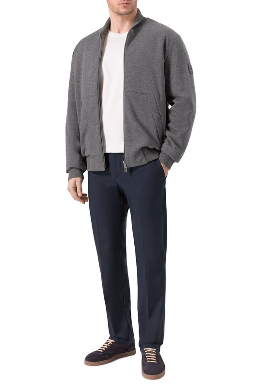 Хлопковые брюки Berwich SPIAGGIA 20/TECH01 Синий  SPIAGGIA 20/TECH01 Фото 2