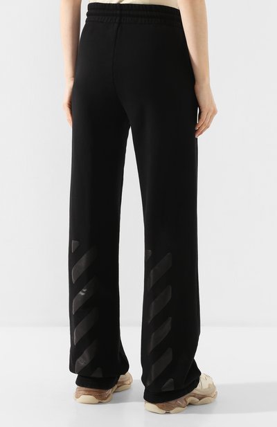 Хлопковые брюки OFF-WHITE черного цвета по цене 56650 руб., арт. 0WCH005R20F301291010, фото 4 Хлопковые брюки OFF-WHITE, арт. 0WCH005R20F301291010, фото 4