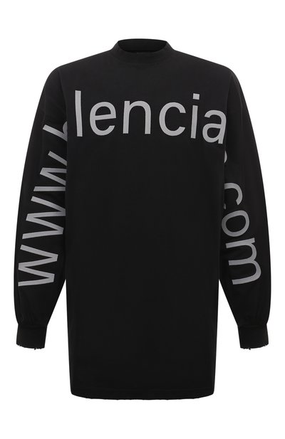 Мужская хлопковый лонгслив BALENCIAGA, арт. 739027/T0V01
