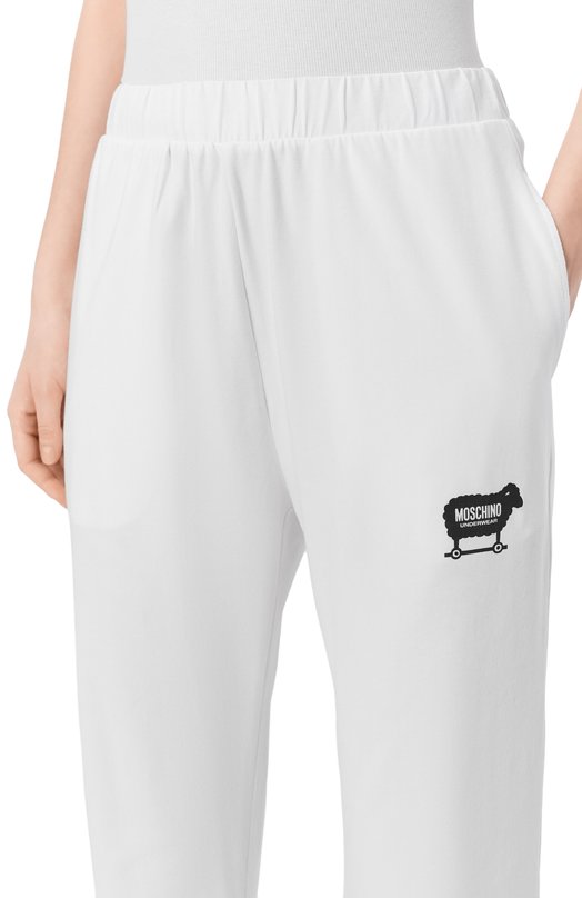 Хлопковая пижама Moschino A7802/4315 Чёрно-белый  A7802/4315 Фото 4