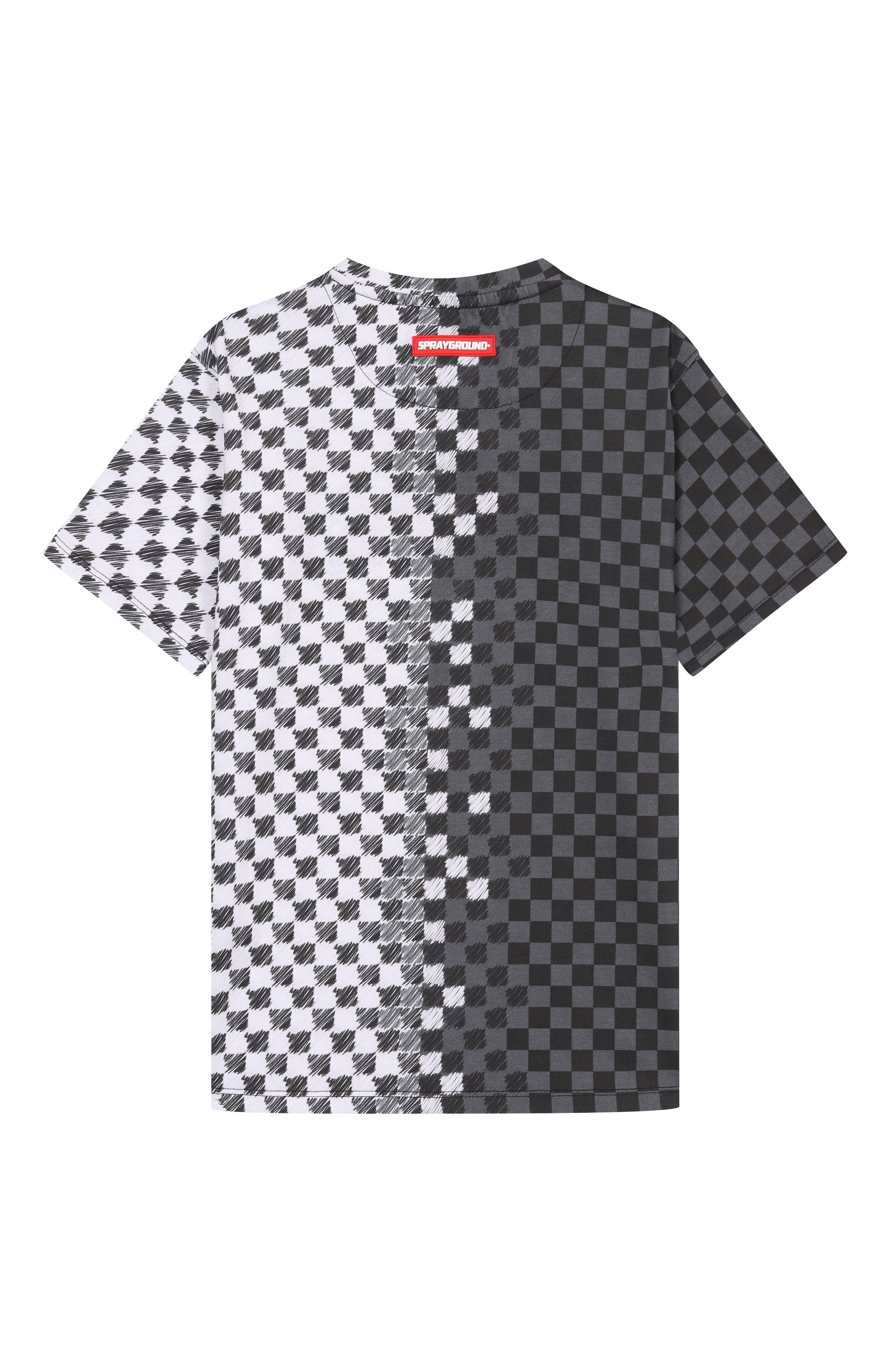 Хлопковая футболка SPRAYGROUND, арт. SPY1410/CHECKERED SKETCH REGULAR T-SHIRT, фото 2