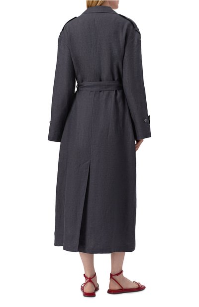 Льняной тренч 12 STOREEZ, арт. 132819, фото 4