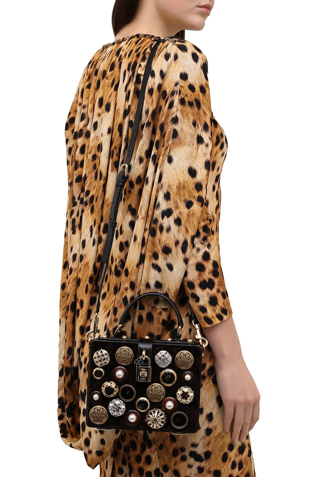 Сумка dolce box DOLCE & GABBANA черного цвета по цене 370500 руб., арт. BB5970/AW611, фото 5 Сумка dolce box DOLCE & GABBANA, арт. BB5970/AW611, фото 5