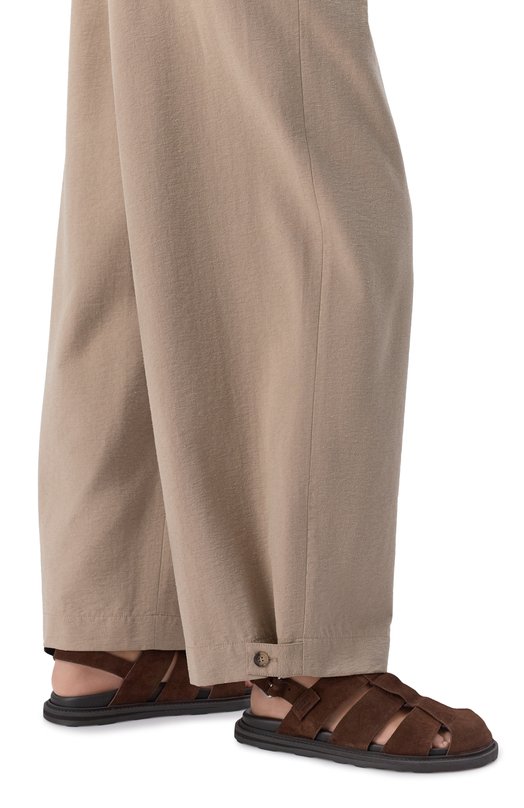 Замшевые сандалии Moschino MA10073G10/ME0 Коричневый  MA10073G10/ME0 Фото 2