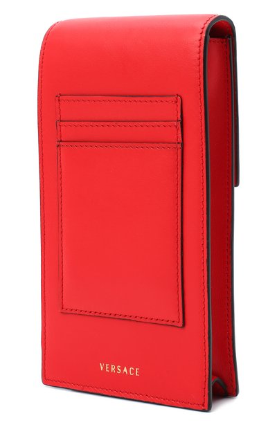 Кожаный чехол virtus для iphone VERSACE красного цвета по цене 83400 руб., арт. DP8H670V/DVT2, фото 3 Кожаный чехол virtus для iphone VERSACE, арт. DP8H670V/DVT2, фото 3