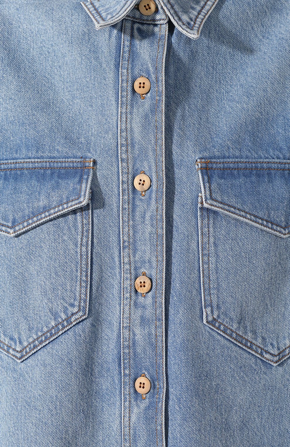 Джинсовая рубашка NANUSHKA, арт. S0LI_BLUE WASH_RIGID DENIM, фото 5