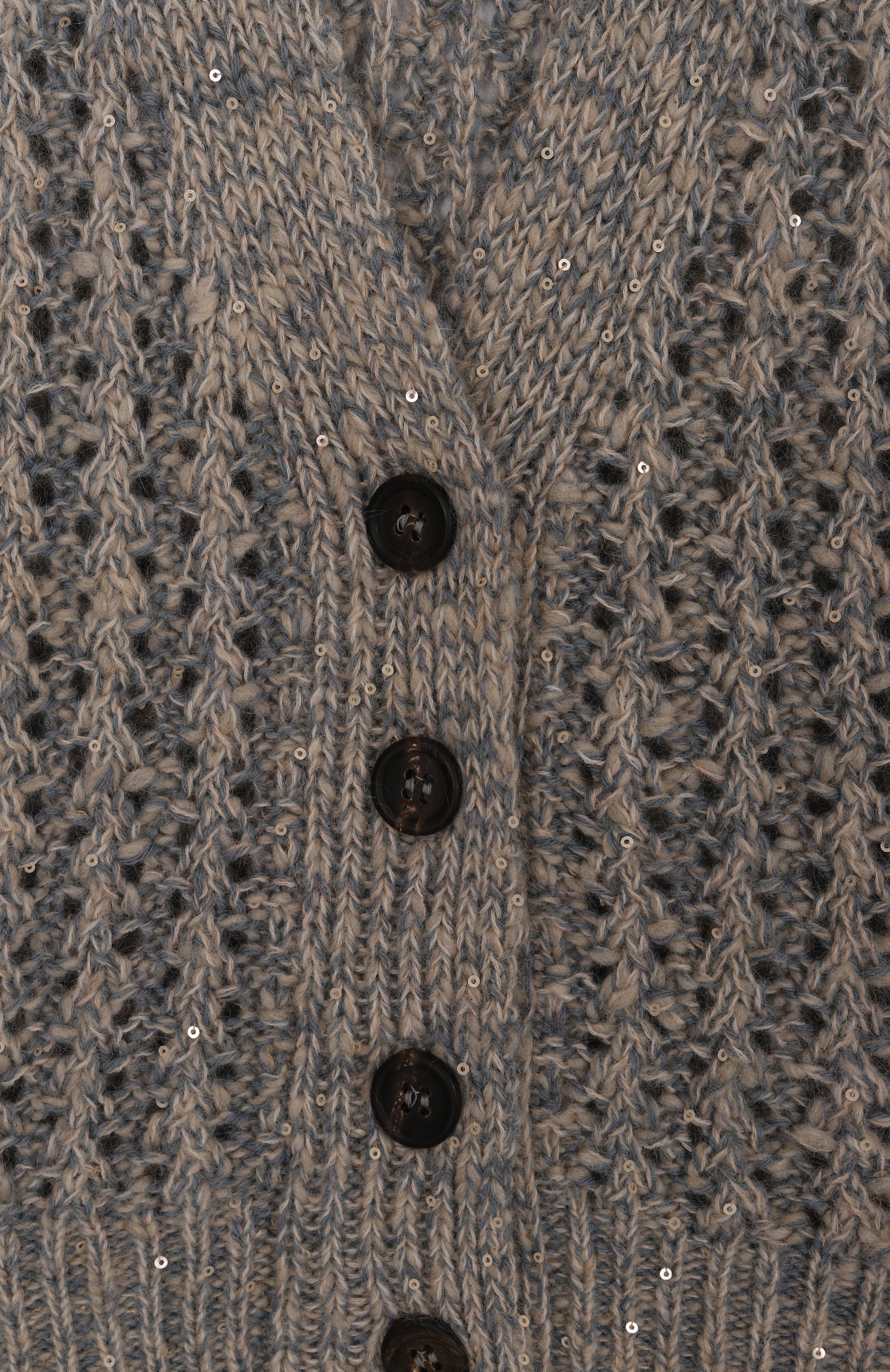 Кардиган из шерсти и кашемира BRUNELLO CUCINELLI тёмно-голубого цвета по цене 89950 руб., арт. BGMM52606B, фото 3 Кардиган из шерсти и кашемира BRUNELLO CUCINELLI, арт. BGMM52606B, фото 3