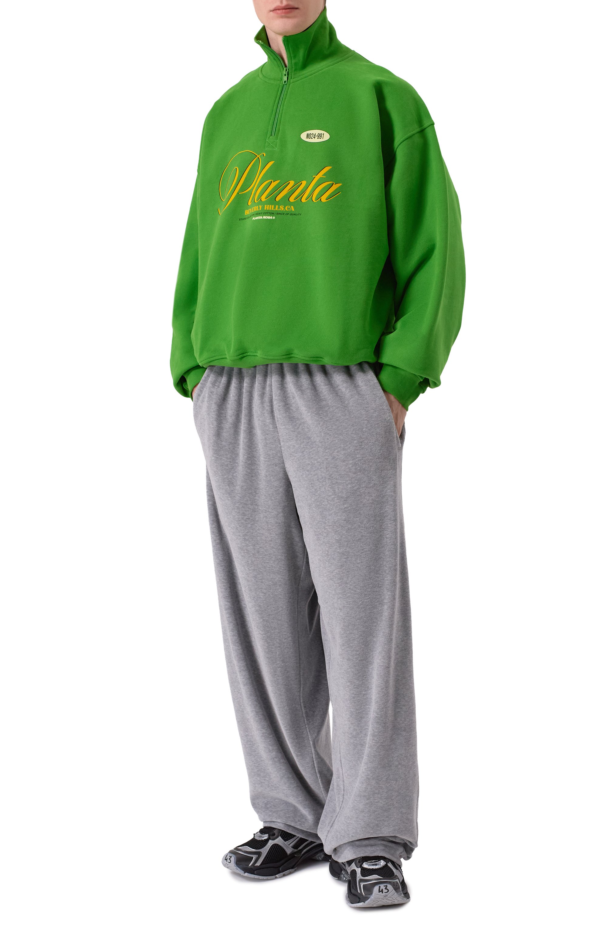 Хлопковый свитшот PLANTA ROSA, арт. PR/A/VINTAGE/470VELVET, фото 2