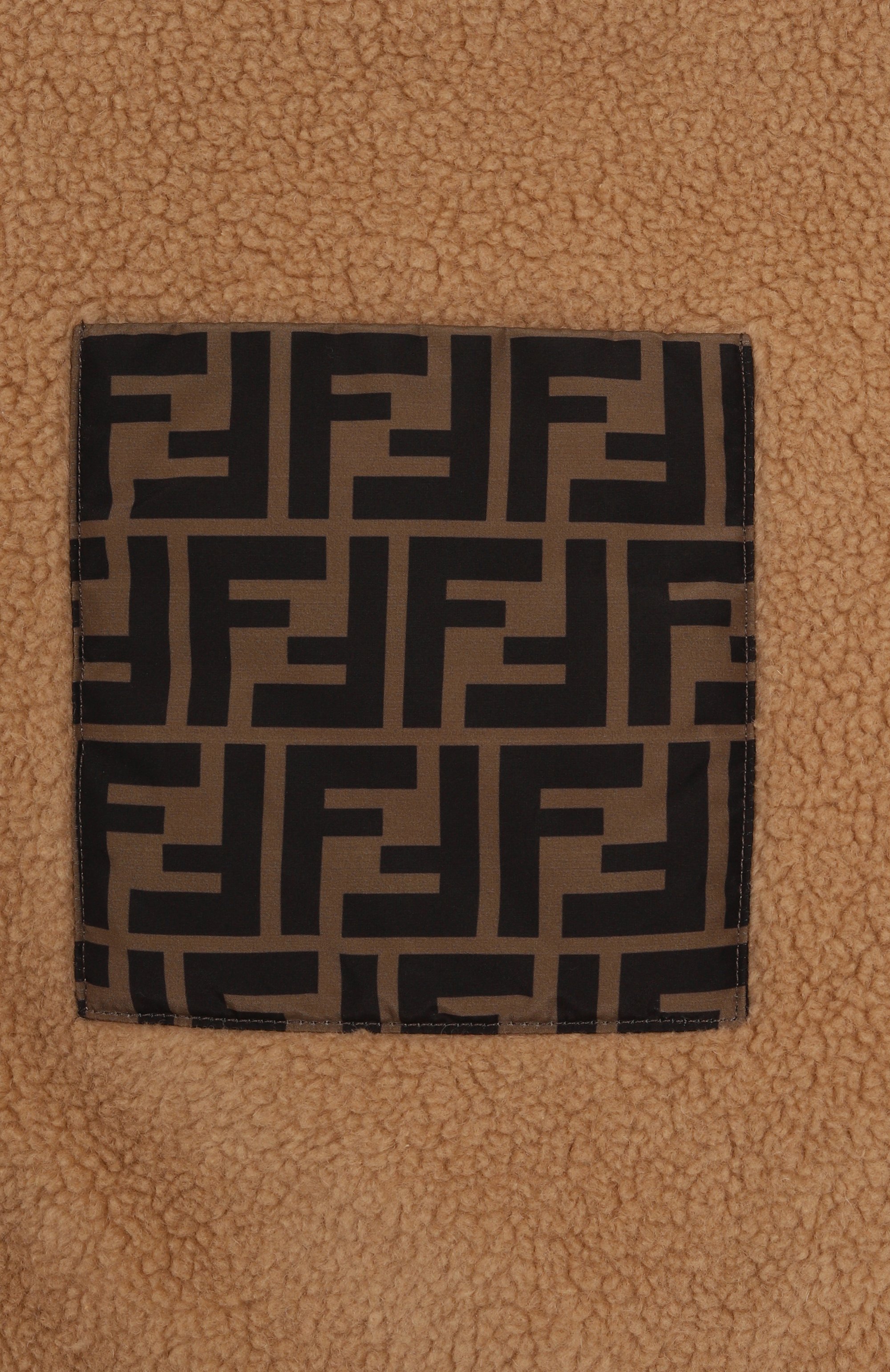 Куртка из хлопка и шерсти FENDI бежевого цвета по цене 127000 руб., арт. JUA225/ARSK, фото 3 Куртка из хлопка и шерсти FENDI, арт. JUA225/ARSK, фото 3