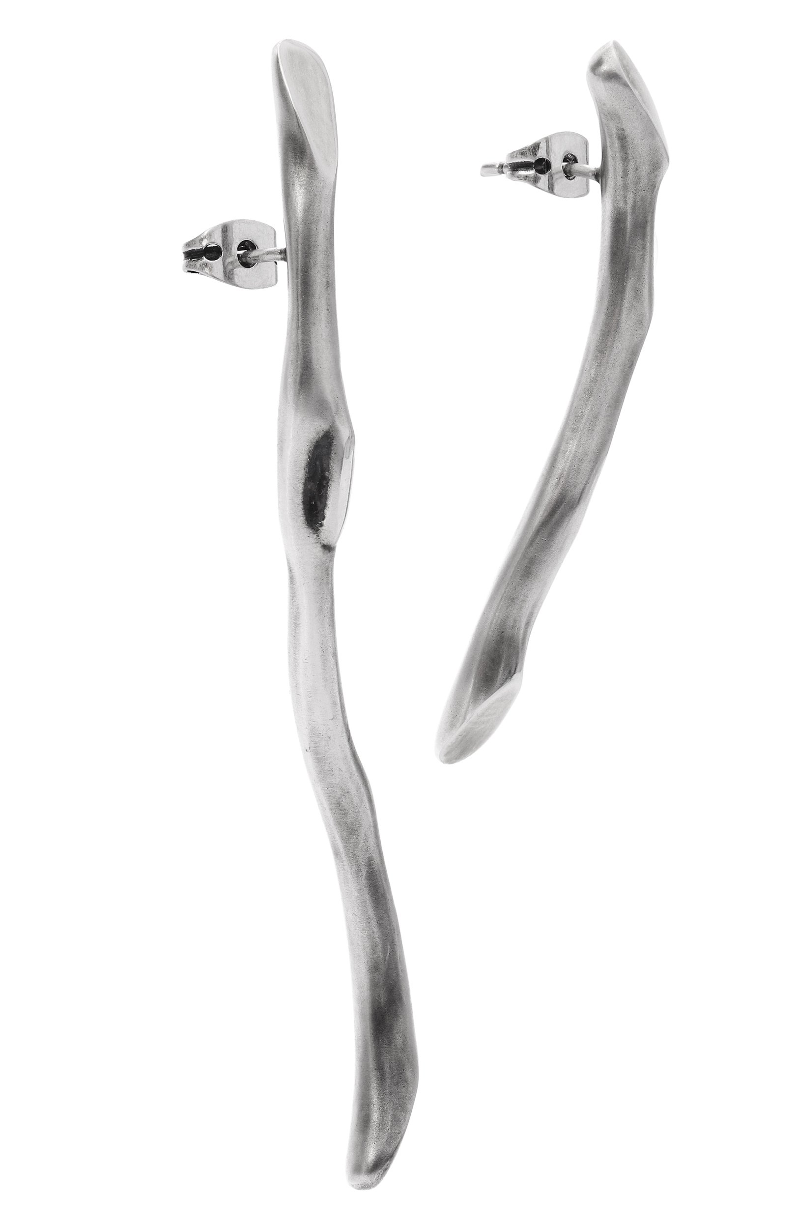 Серьги ANN DEMEULEMEESTER серебряного цвета по цене 83400 руб., арт. B0013688/0T018, фото 3 Серьги ANN DEMEULEMEESTER, арт. B0013688/0T018, фото 3