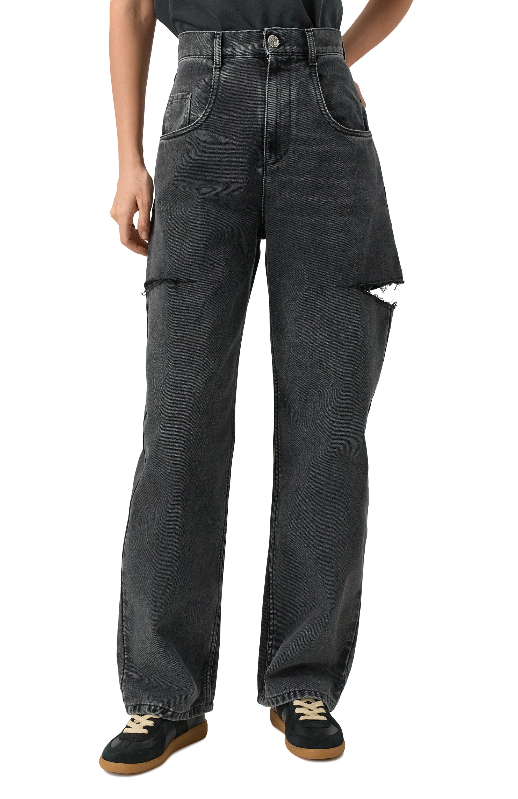 Джинсы MAISON MARGIELA черного цвета по цене 82600 руб., арт. S51LA0051/S30743, фото 3 Джинсы MAISON MARGIELA, арт. S51LA0051/S30743, фото 3