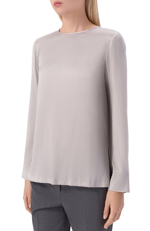 Атласный топ Max Mara Studio L0DI Серый  L0DI Фото 3