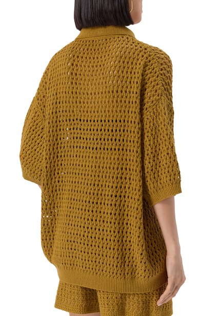 Хлопковое поло ADDICTED темно-бежевого цвета по цене 25560 руб., арт. AC1224, фото 4 Хлопковое поло ADDICTED, арт. AC1224, фото 4