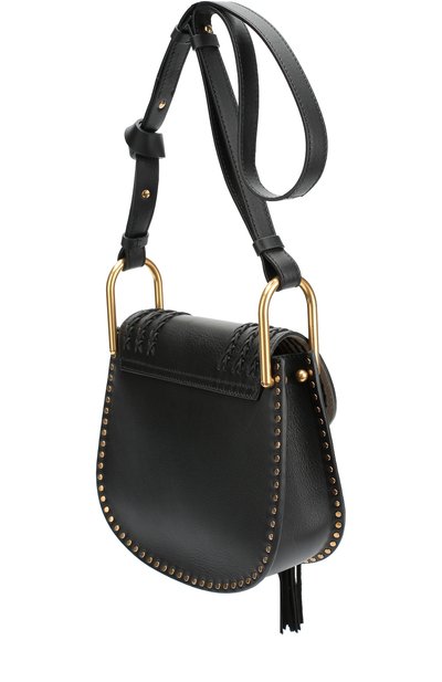 Кожаная сумка hudson small с плетением и металлическим декором CHLOÉ, арт. 3S1219/H68, фото 3