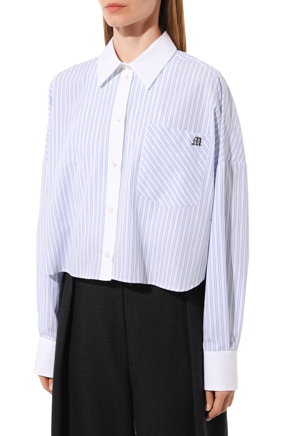 Хлопковая рубашка MSGM, арт. 3541MDE10XY/237618, фото 3