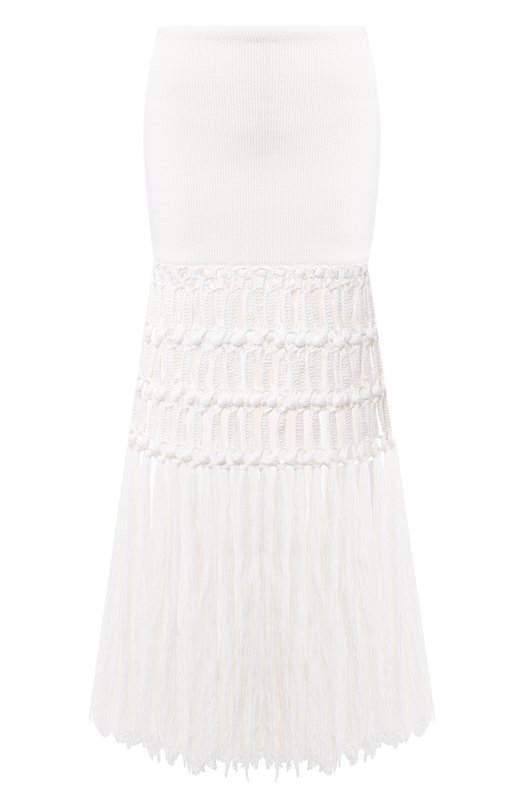 

Хлопковая юбка Sonia Rykiel, Кремовый