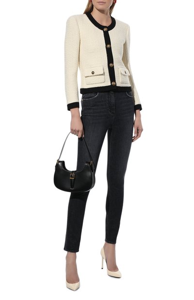 Кожаные туфли zoe SAINT LAURENT кремового цвета по цене 69950 руб., арт. 582301/0NP00, фото 2 Кожаные туфли zoe SAINT LAURENT, арт. 582301/0NP00, фото 2