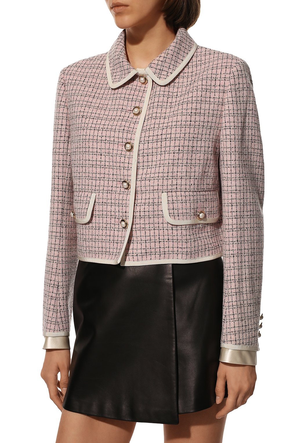 Жакет из шерсти и хлопка MIU MIU, арт. MH1606-6J1-F0E18, фото 3