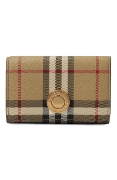 Женские портмоне BURBERRY бежевого цвета, арт. 8070416 | Фото 1 (Материал сплава: Проставлено; Нос: Не проставлено; Материал: Пластик)