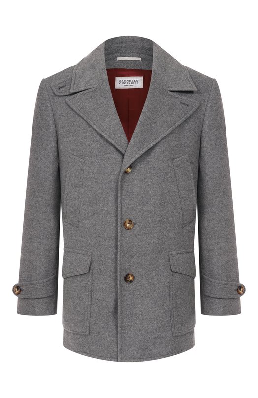 Кашемировое пальто Brunello Cucinelli MT4017043 Серый MT4017043
