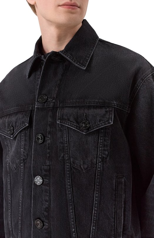Джинсовая куртка Balmain GH1TC330/DG13 Серый  GH1TC330/DG13 Фото 5