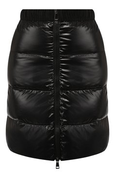 Женская пуховая юбка MONCLER черного цвета, арт. E2-093-25905-00-C0065 | Фото 1 (Длина Ж (юбки, платья, шорты): Мини; Материал внешний: Синтетический материал; Женское Кросс-КТ: Юбка-одежда; Материал сплава: Проставлено; Материал подклада: Синтетический материал; Драгоценные камни: Проставлено; Материал утеплителя: Пух и перо)