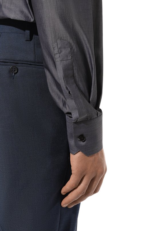 Хлопковая сорочка Stefano Ricci MC007131/R122A Серый  MC007131/R122A Фото 6