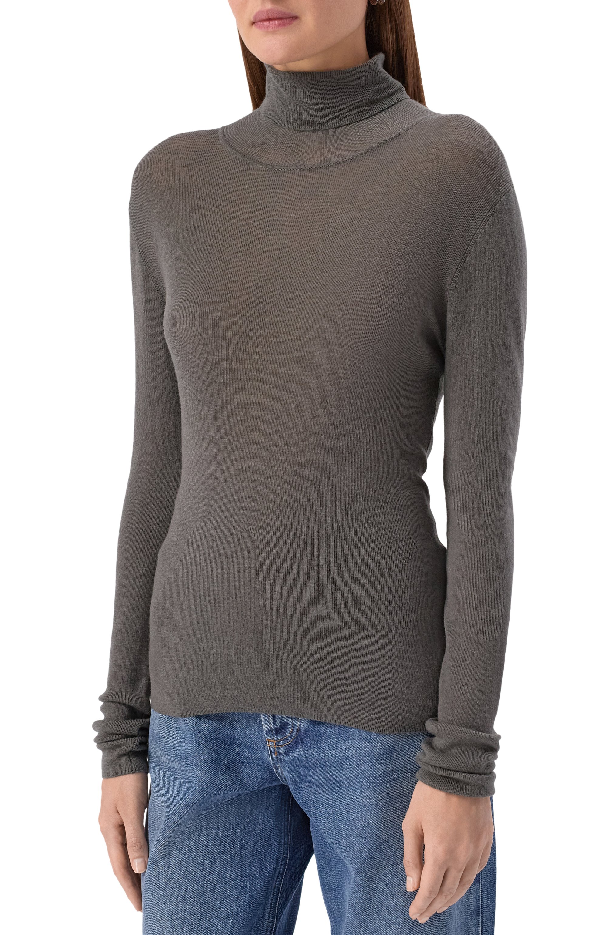 Шерстяная водолазка AGREEG серого цвета по цене 40000 руб., арт. 17070185, фото 3 Шерстяная водолазка AGREEG, арт. 17070185, фото 3