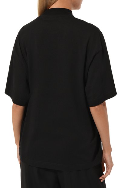 Хлопковая футболка PALM ANGELS, арт. PWAA017S23JER0051033, фото 4