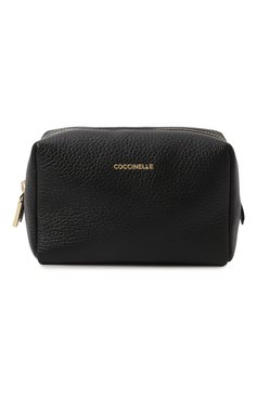 Женская кожаная косметичка trousse maxi COCCINELLE черного цвета, арт. E5MT525F701 | Фото 1 (Нос: Не проставлено; Материал сплава: Проставлено; Материал: Натуральная кожа)