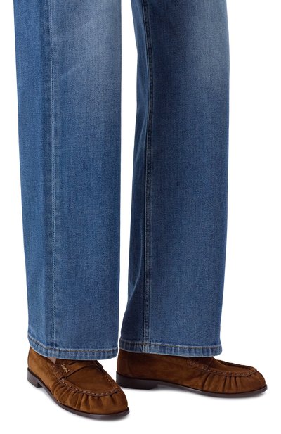 Замшевые пенни-лоферы le loafer SAINT LAURENT, арт. 818908/27DTT, фото 2