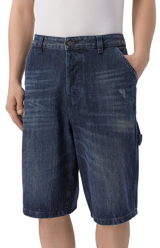 Хлопковые шорты Diesel A19270/0ADBZ Синий  A19270/0ADBZ Фото 3