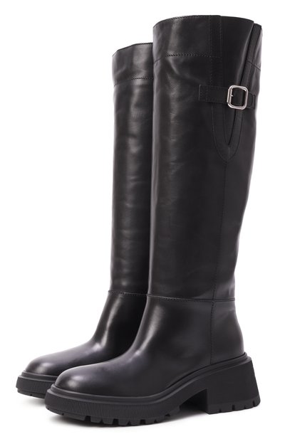 Женские кожаные сапоги tamsin JIMMY CHOO, арт. TAMSIN KB FLAT/WLZ