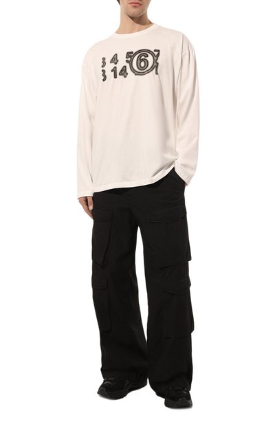 Хлопковый лонгслив MM6, арт. S52GC0278/S24312, фото 2