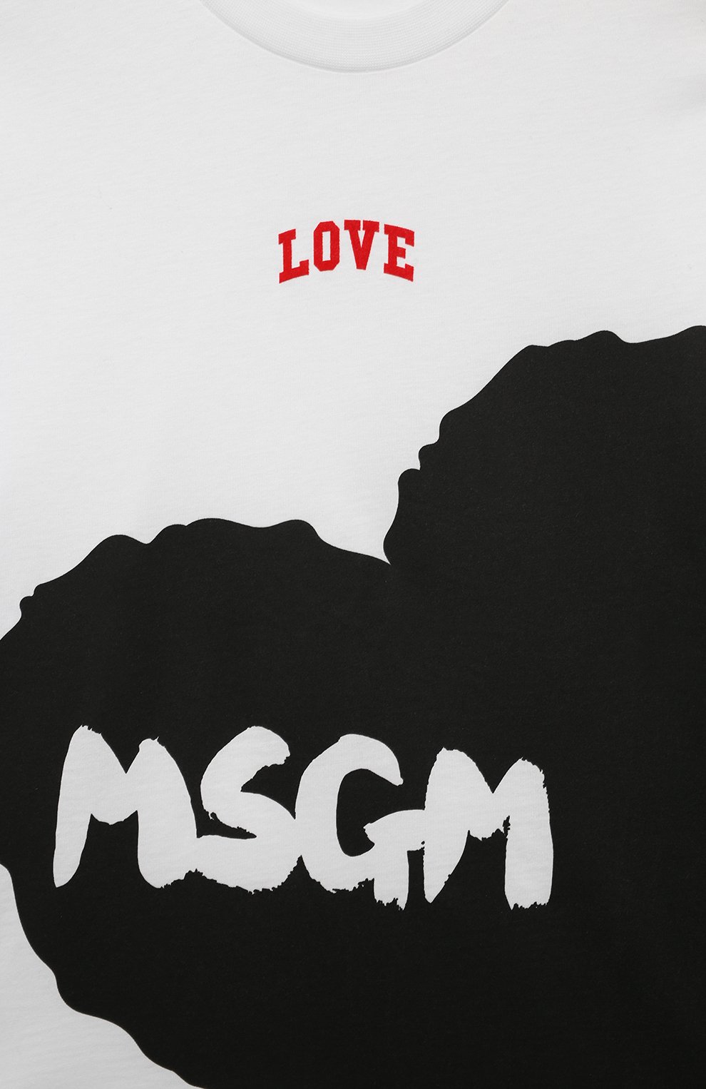 Хлопковая футболка MSGM KIDS белого цвета по цене 7310 руб., арт. F4MSJGTH144, фото 3 Хлопковая футболка MSGM KIDS, арт. F4MSJGTH144, фото 3